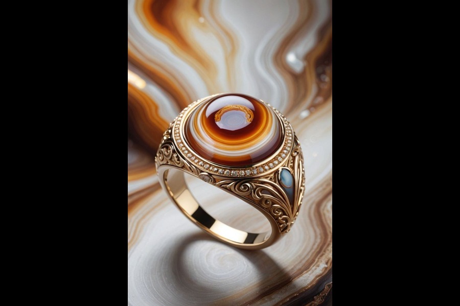 agate ring stone
